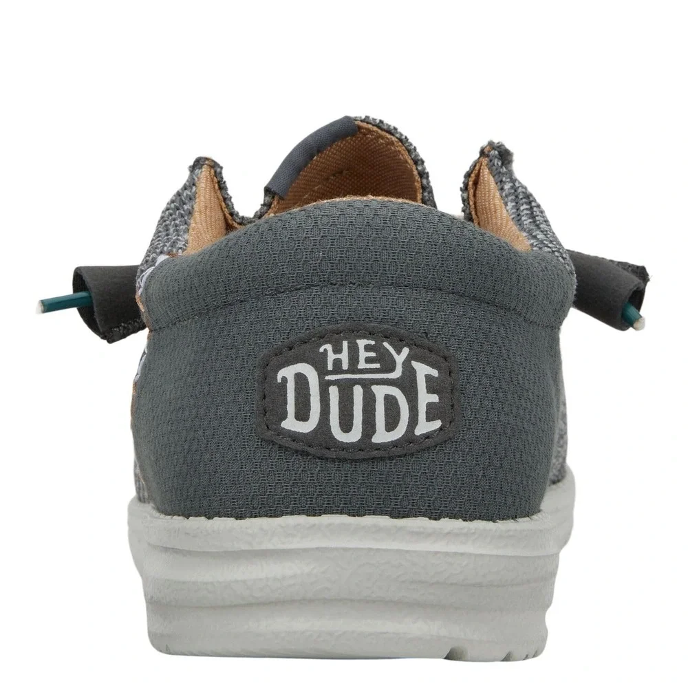 Hey Dude Wally Funk Mesh Men's Size 8 Slip On Loafers Linen‎ Gray Shoes NEW